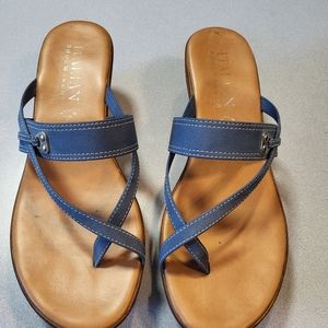 Blue sandals sz 10